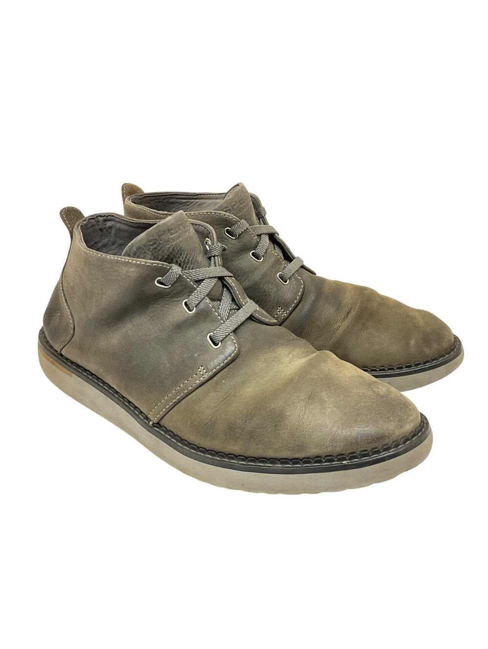 Sperry Men's Casual Chukka Boots STS18047 Grey-Leather Size 10M
